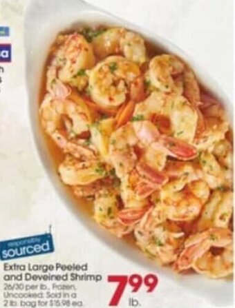 Giant Eagle Extra Large Peeled And Deveined Shrimp offer