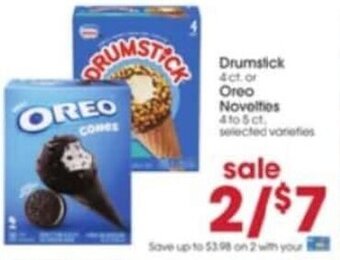 Giant Eagle Drumstick Or Oreo Novelties offer
