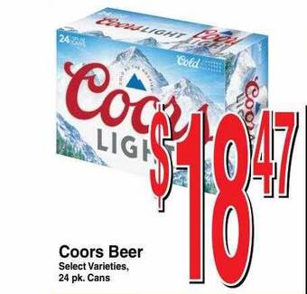 Super Saver Coors Beer offer