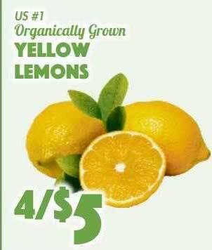 The Food Emporium Yellow Lemons offer