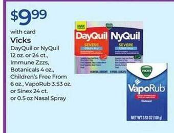 Rite Aid Vicks Dayquil Or Nyquil offer