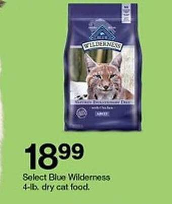 Target Select Blue Wilderness Dry Cat Food offer