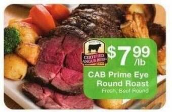 Fairway Store Market Cab Prime Eye Round Roast offer