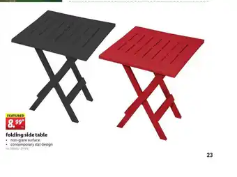 Lidl Folding Side Table offer