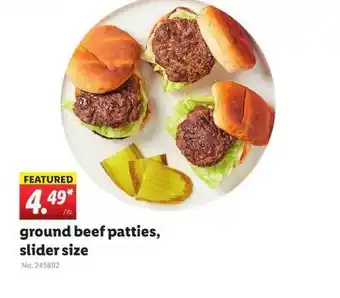 Lidl Ground Beef Patties Slider Size offer