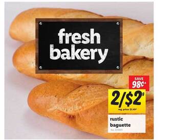 Lidl Rustic Baguette offer