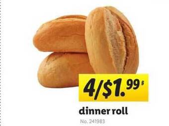 Lidl Dinner Roll offer