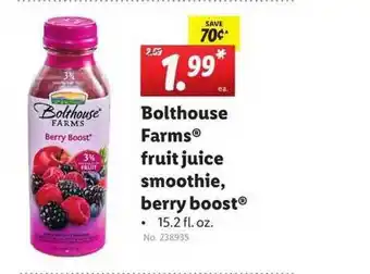 Lidl Bolthouse Farms Fruit Juice Smoothie Berry Boost offer