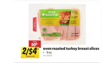 Lidl Oven Roasted Turkey Breast Slices offer