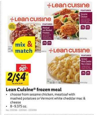 Lidl Lean Cuisine Frozen Meal offer