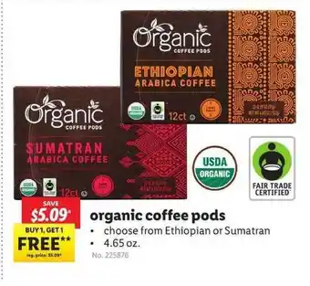 Lidl Organic Coffee Pods offer