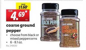 Lidl Coarse Ground Pepper offer