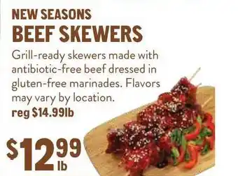 New Seasons Market New Seasons Beef Skewers offer