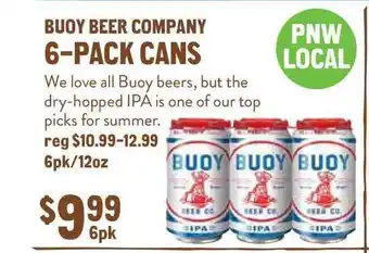 New Seasons Market Buoy Beer Company 6-pack Cans offer