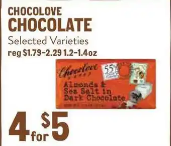 New Seasons Market Chocolove Chocolate offer