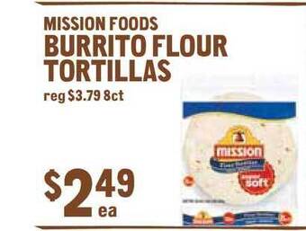 New Seasons Market Mission Foods Burrito Flour Tortillas offer