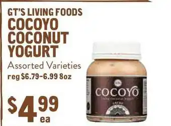 New Seasons Market Gt's Living Foods Cocoyo Coconut Yogurt offer