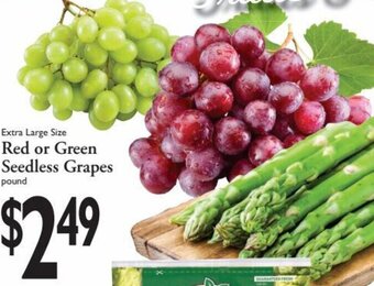 Harding's Markets Red or Green Seedless Grapes offer