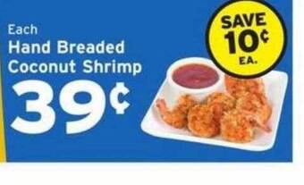 Hannaford Hand Breaded Coconut Shrimp offer