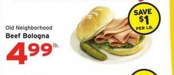 Hannaford Beef Bologna offer