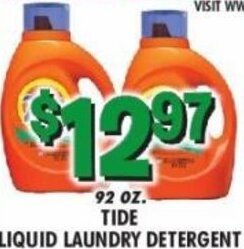 Miners County Market 92 oz. Tide Liquid Laundry Detergent offer