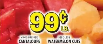 Cantaloupe and Watermelon Cuts