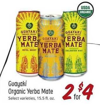 Sprouts Farmers Market Guayaki Organic Yerba Mate offer