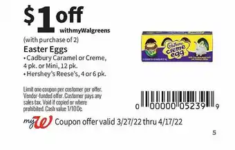 Walgreens Easter Eggs offer