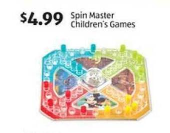 Aldi Spin Master Children's Games offer