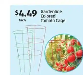 Aldi Gardenline Colored Tomato Cage offer