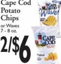 Harding's Markets Cape Cod Potato Chips 7-8 oz. offer