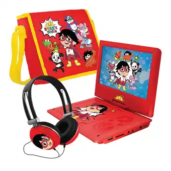 Walmart Ryan's World 9" Portable DVD Player with Matching Headphones and Carrying Case + Free Ryan and Friends DVD offer