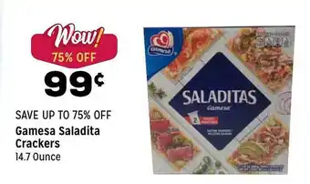 Grocery Outlet Gamesa Saladita Crackers offer
