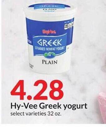 Hy-Vee Hy-vee Greek Yogurt offer