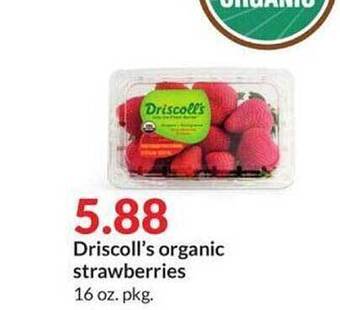 Hy-Vee Driscoll's Organic Strawberries offer