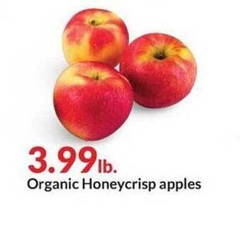 Hy-Vee Organic Honeycrisp Apples offer
