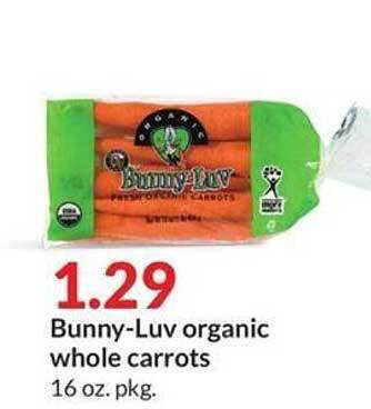 Hy-Vee Bunny-luv Organic Whole Carrots offer