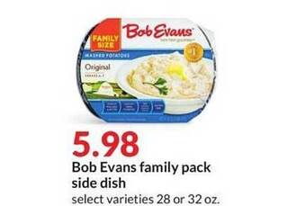Hy-Vee Bob Evans Side Dish offer