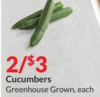 Hy-Vee Cucumbers offer