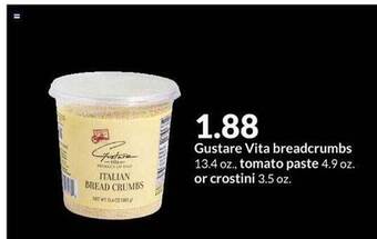 Hy-Vee Gustare Vita Breadcrumbs, Tomato Paste Or Crostini offer