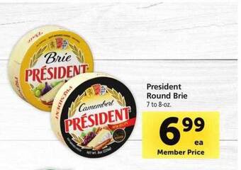 Safeway President Round Brie offer