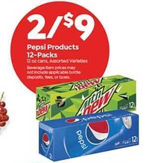 Save a Lot Pepsi Products 12-packs offer