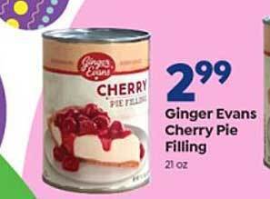 Save a Lot Ginger Evans Cherry Pie Filling offer