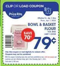Price Rite Bowl & Basket Flour offer