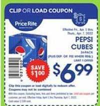 Price Rite Pepsi Cubes offer