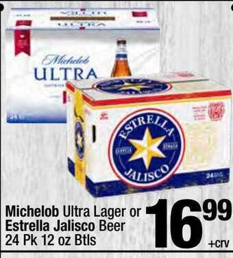 Super King Markets Michelob Ultra Lager Or Estrella Jalisco Beer offer