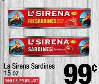 Super King Markets La Sirena Sardines offer