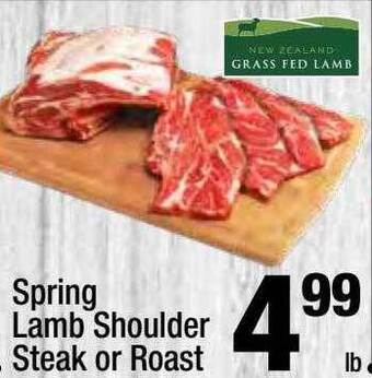 Super King Markets Spring Lamb Shoulder Steak Or Roast offer