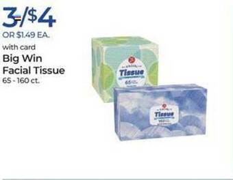 Rite Aid Big Win Facial Tissue offer