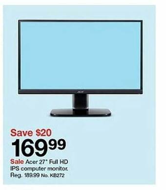 Target Acer 27 offer
